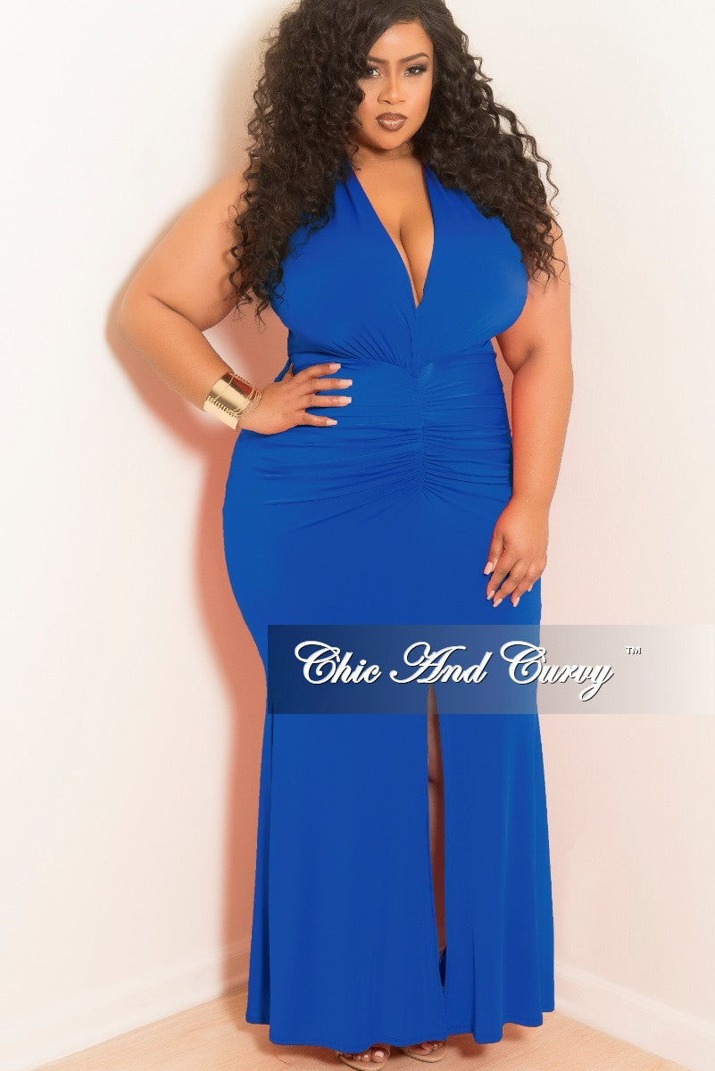 Deep V-Neck Dress